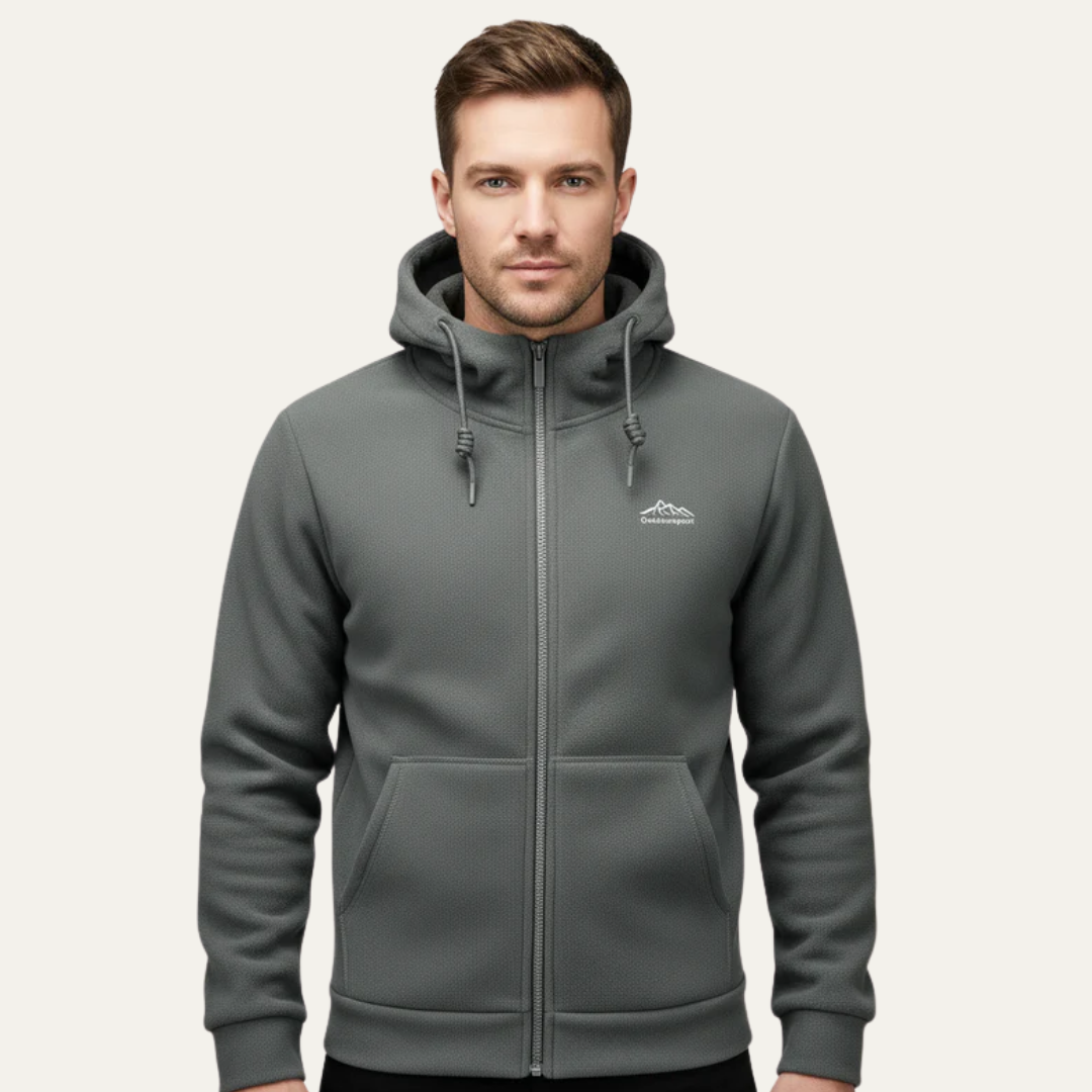 VogeLuxe | Men’s Mountain Fleece Zip Hoodie 1