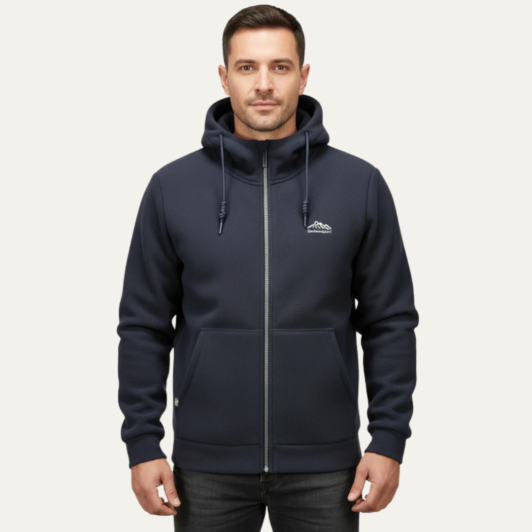 VogeLuxe | Men’s Mountain Fleece Zip Hoodie 2