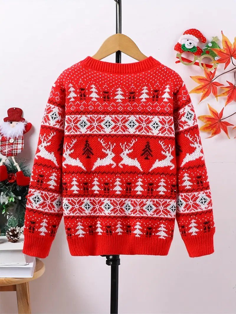 VogeLuxe | Men’s Nordic Reindeer Christmas Sweater 1