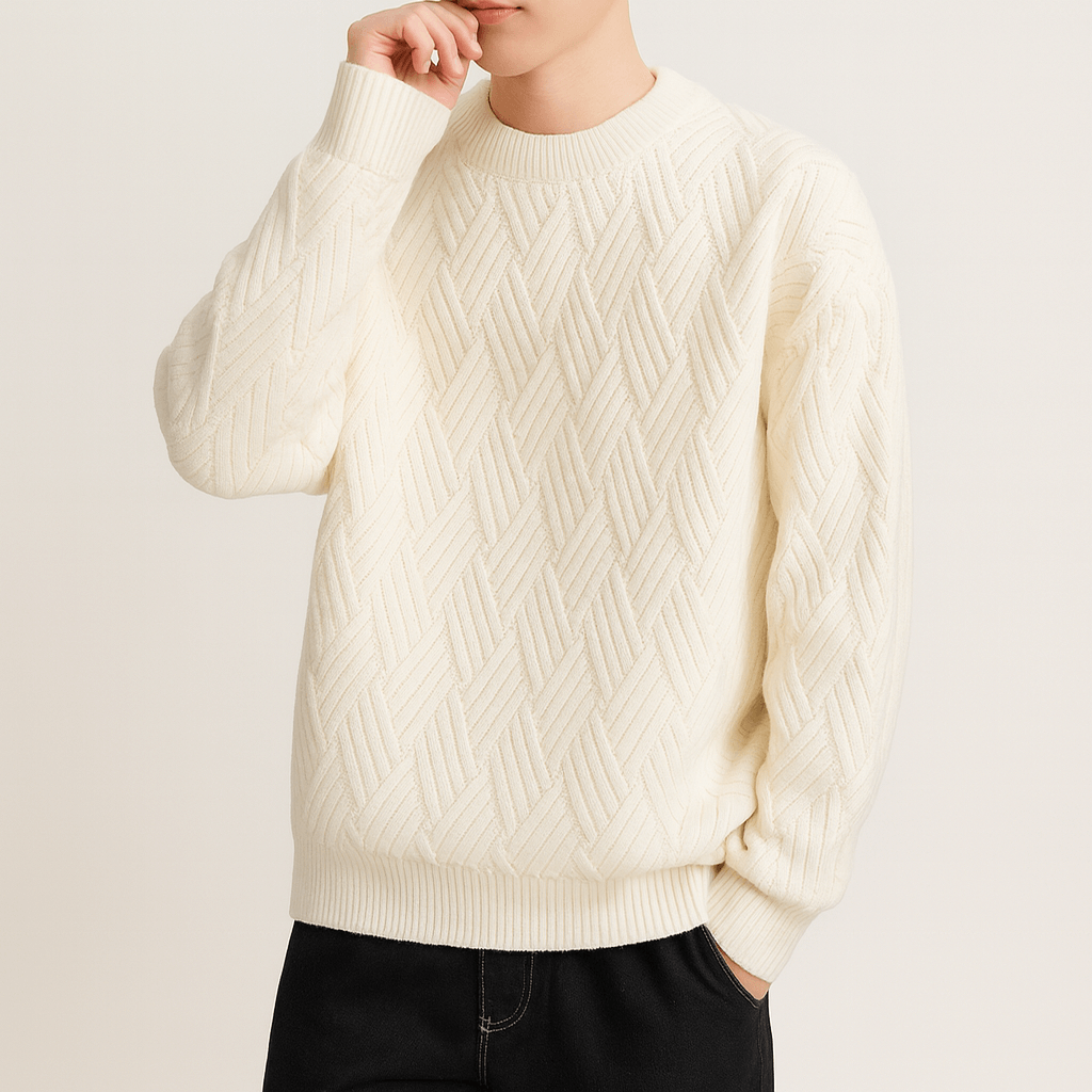 VogeLuxe | Men’s O-Neck Knit Pullover 1