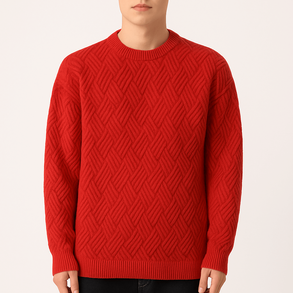 VogeLuxe | Men’s O-Neck Knit Pullover 2