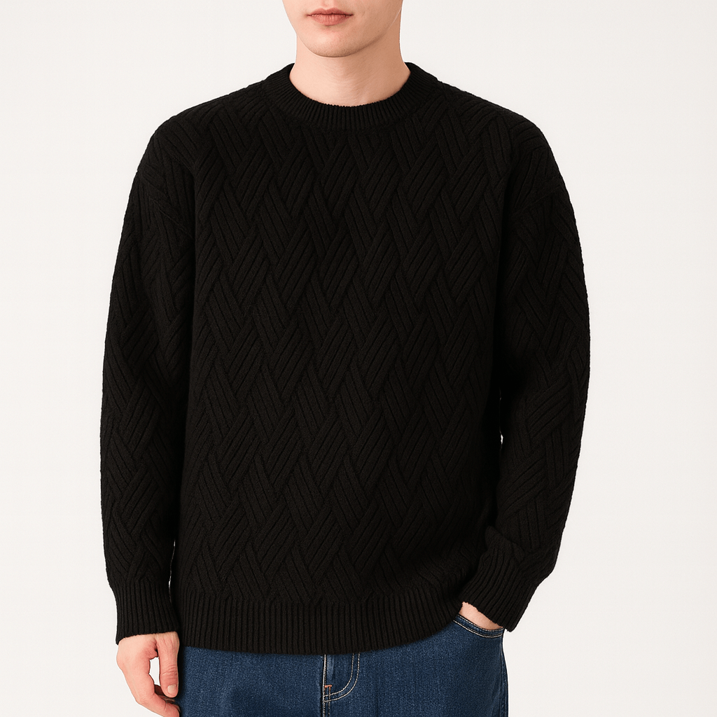 VogeLuxe | Men’s O-Neck Knit Pullover 3