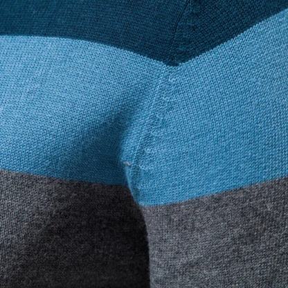 VogeLuxe | Men’s Ombre Striped Crewneck Sweater 4