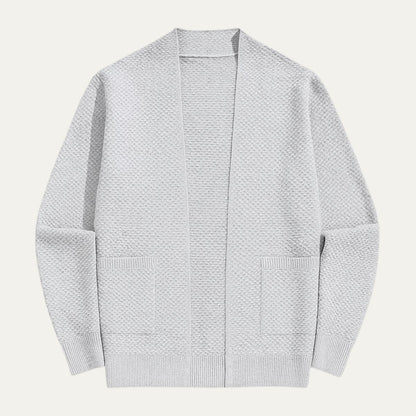 VogeLuxe | Men’s Open-Front Shawl-Collar Cardigan 2