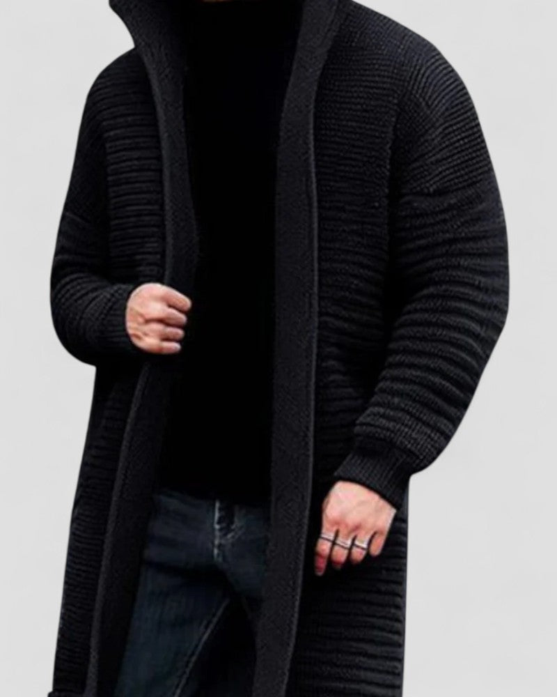 VogeLuxe | Men’s Oversized Chunky Knit Cardigan 3