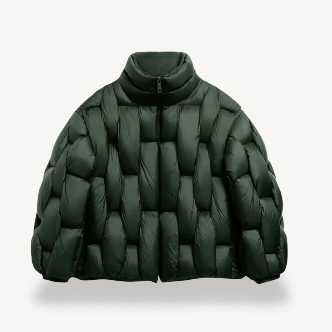 VogeLuxe | Men’s Oversized Cropped Puffer Jacket 3
