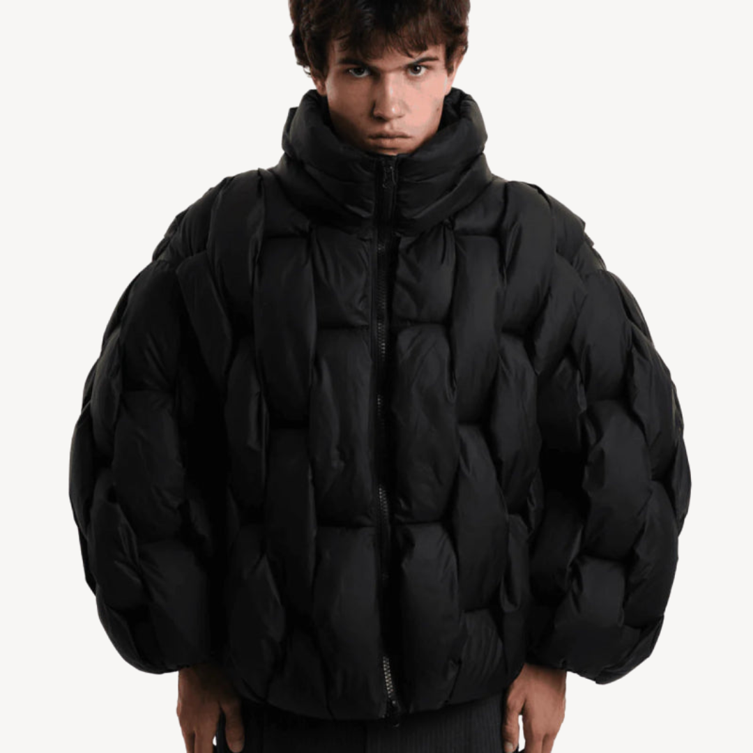 VogeLuxe | Men’s Oversized Cropped Puffer Jacket 5