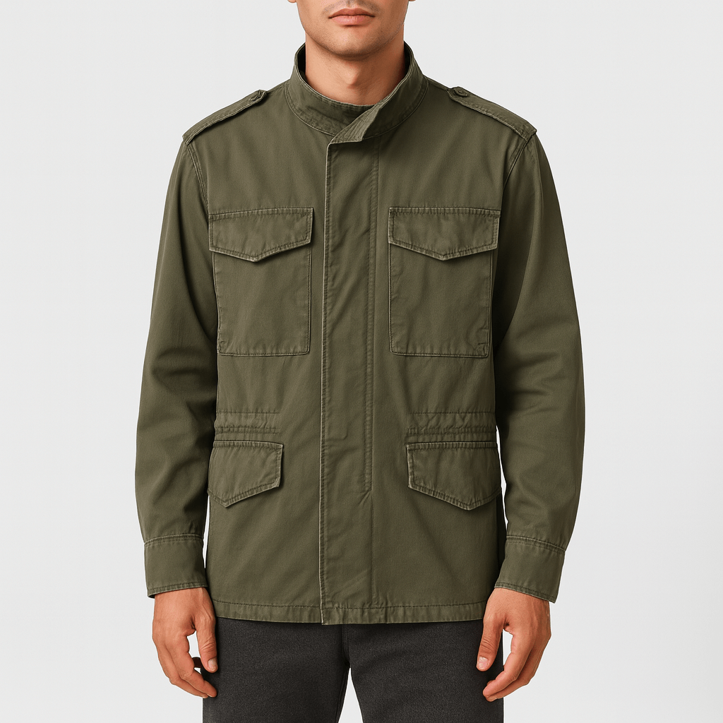 VogeLuxe | Men’s Oversized Military Field Jacket 0