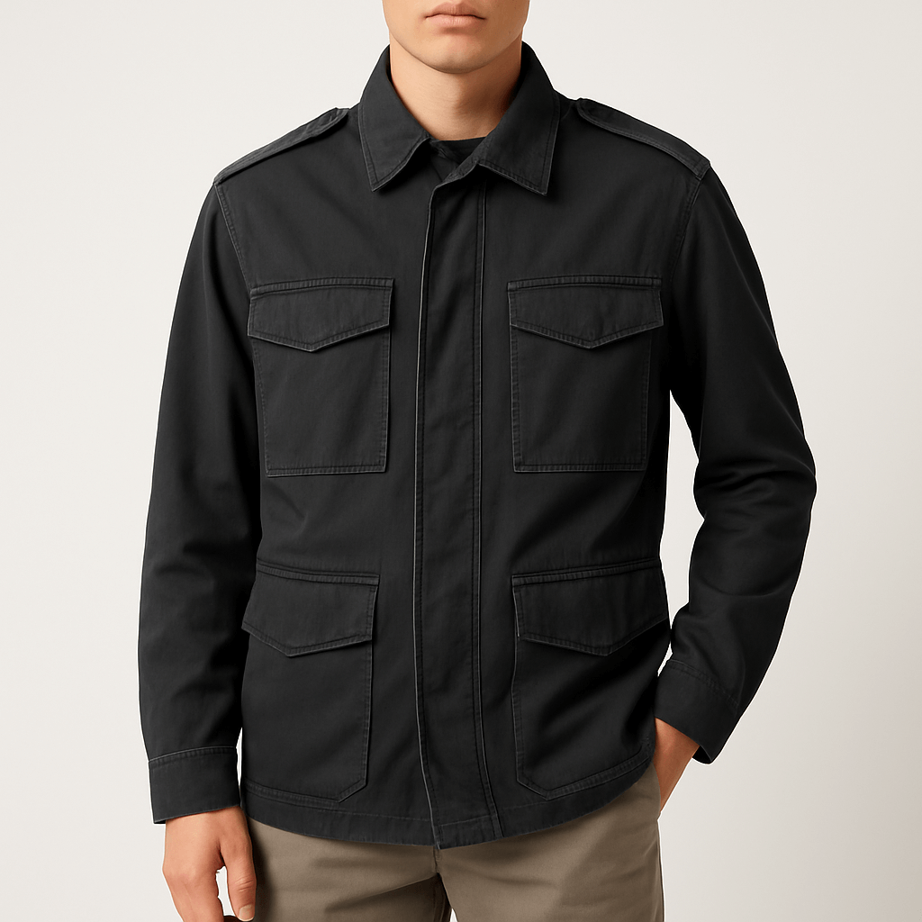 VogeLuxe | Men’s Oversized Military Field Jacket 1