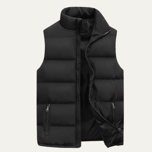 VogeLuxe | Men’s Padded Zip-Up Quilted Puffer Vest 0