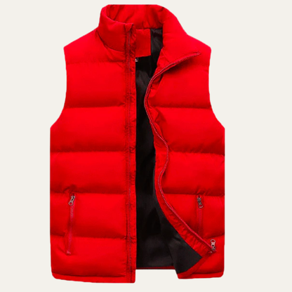 VogeLuxe | Men’s Padded Zip-Up Quilted Puffer Vest 2