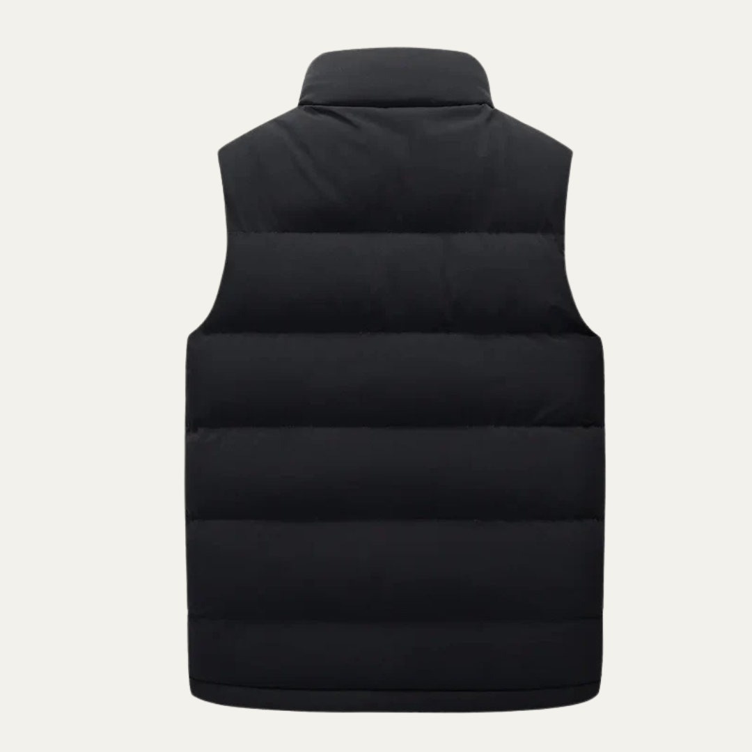VogeLuxe | Men’s Padded Zip-Up Quilted Puffer Vest 4