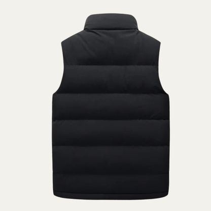 VogeLuxe | Men’s Padded Zip-Up Quilted Puffer Vest 4
