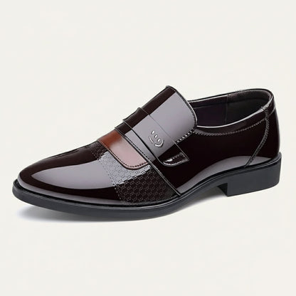 VogeLuxe | Men’s Patent Leather Slip-On Dress Shoe 0