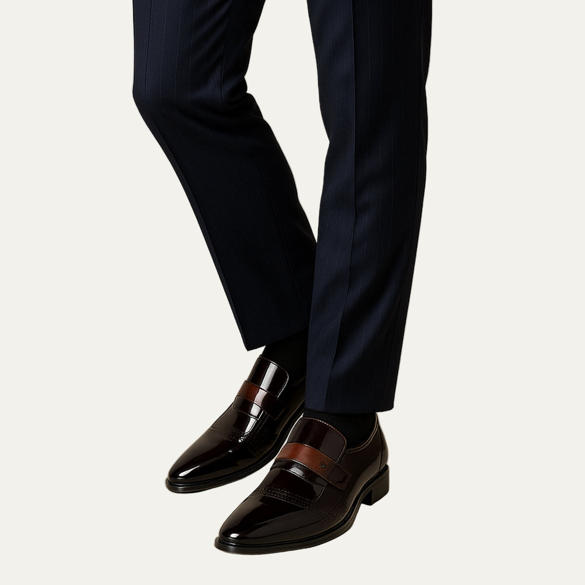 VogeLuxe | Men’s Patent Leather Slip-On Dress Shoe 1