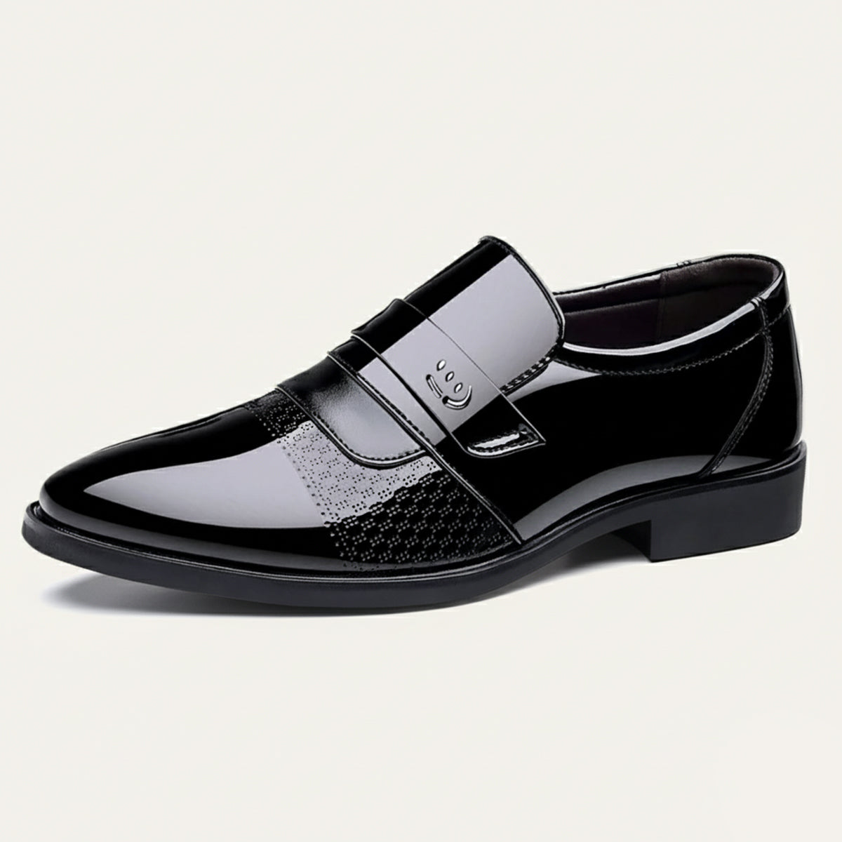 VogeLuxe | Men’s Patent Leather Slip-On Dress Shoe 4