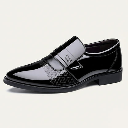 VogeLuxe | Men’s Patent Leather Slip-On Dress Shoe 4