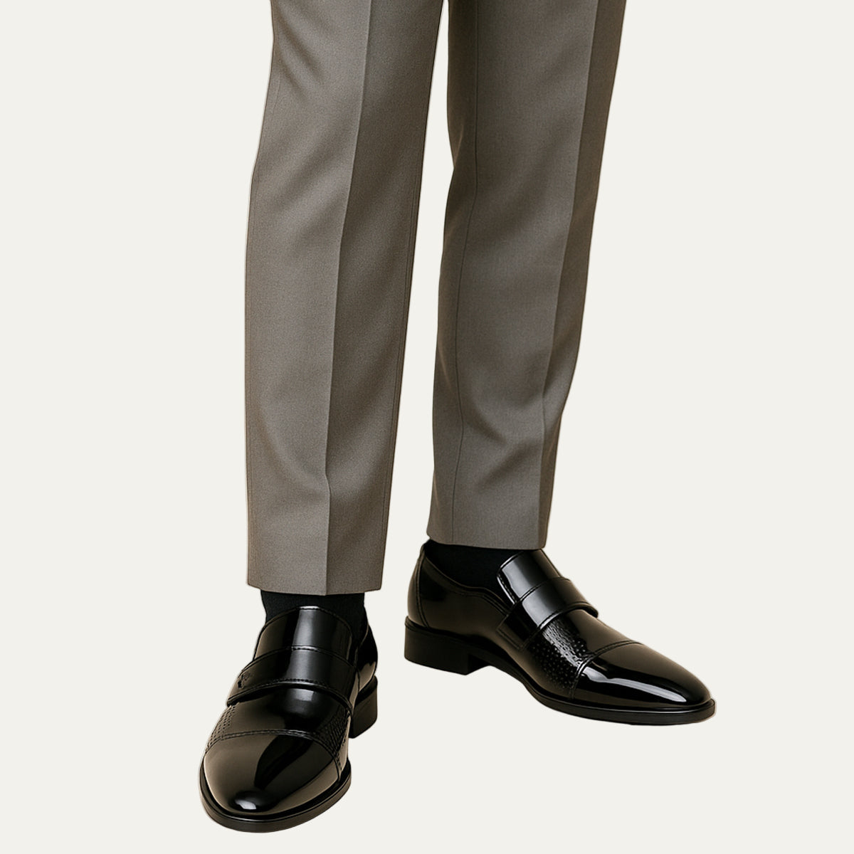 VogeLuxe | Men’s Patent Leather Slip-On Dress Shoe 5