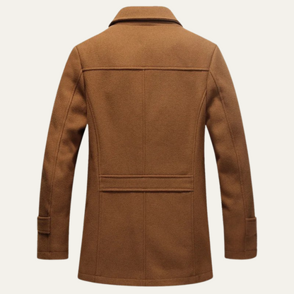 VogeLuxe | Men’s Peacoat-Style Winter Coat 4