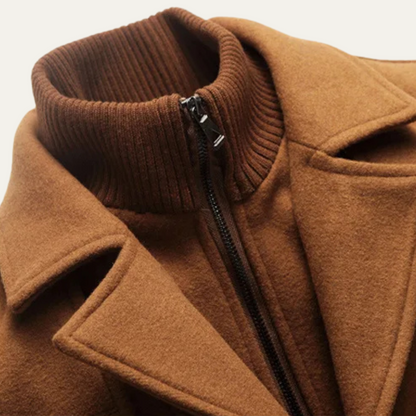 VogeLuxe | Men’s Peacoat-Style Winter Coat 8