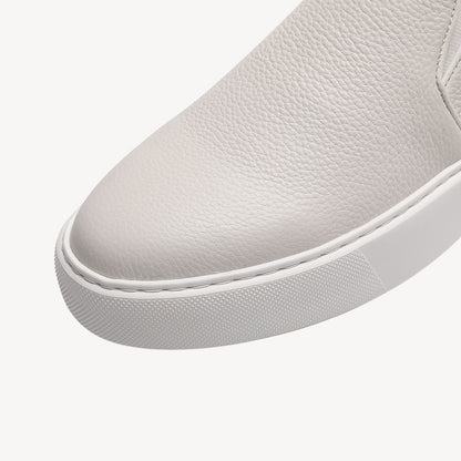 VogeLuxe | Men’s Pebbled Leather Slip-On Sneakers 6