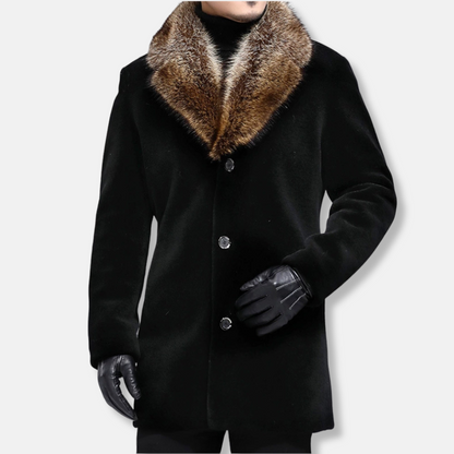 VogeLuxe | Men’s Plush Faux Fur Winter Coat 0