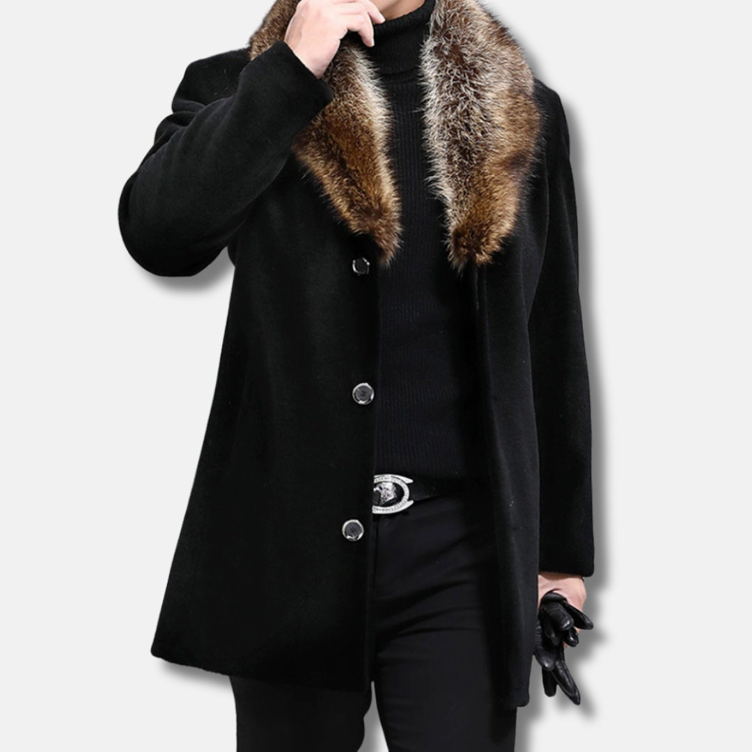 VogeLuxe | Men’s Plush Faux Fur Winter Coat 1
