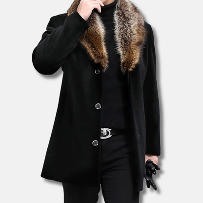 VogeLuxe | Men’s Plush Faux Fur Winter Coat 1