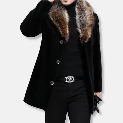VogeLuxe | Men’s Plush Faux Fur Winter Coat 2
