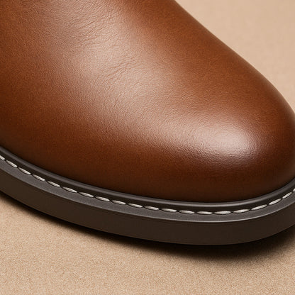 VogeLuxe | Men’s Polished Leather Chelsea Boots 3