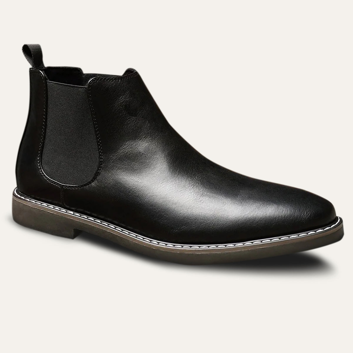 VogeLuxe | Men’s Polished Leather Chelsea Boots 4