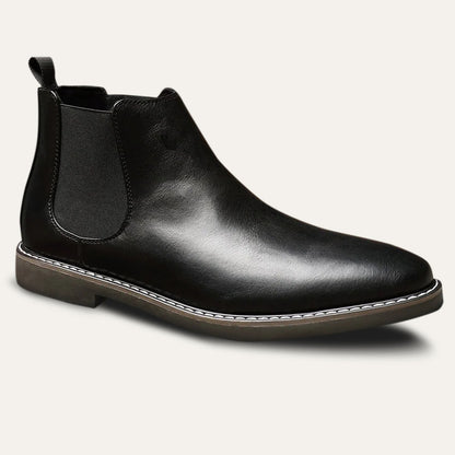 VogeLuxe | Men’s Polished Leather Chelsea Boots 4