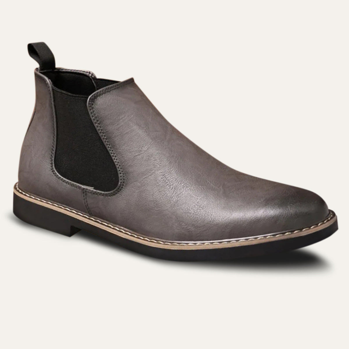 VogeLuxe | Men’s Polished Leather Chelsea Boots 8
