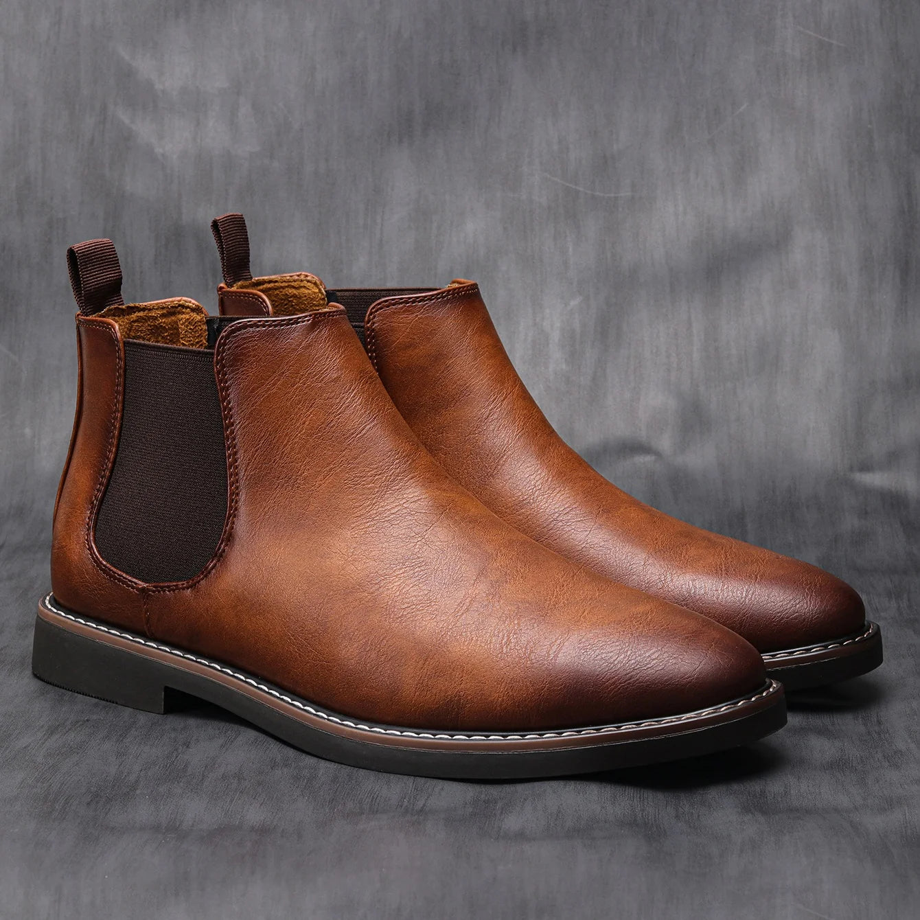 VogeLuxe | Men’s Premium Leather Chelsea Boots 1