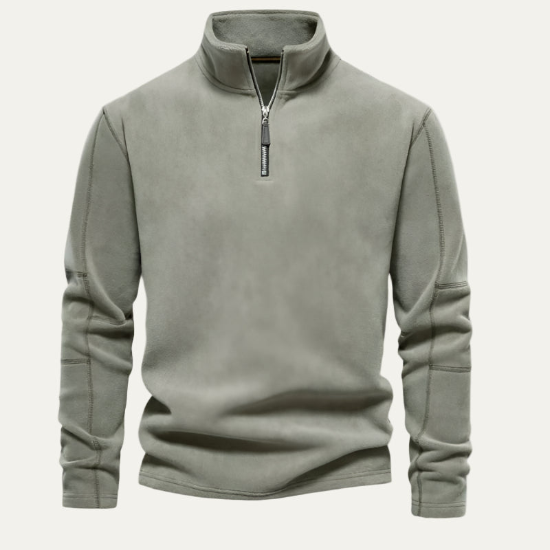 VogeLuxe | Men’s Quarter-Zip Fleece Pullover 10