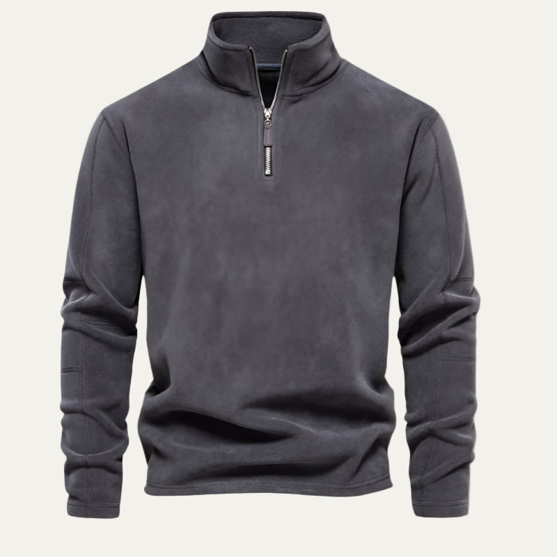 VogeLuxe | Men’s Quarter-Zip Fleece Pullover 11