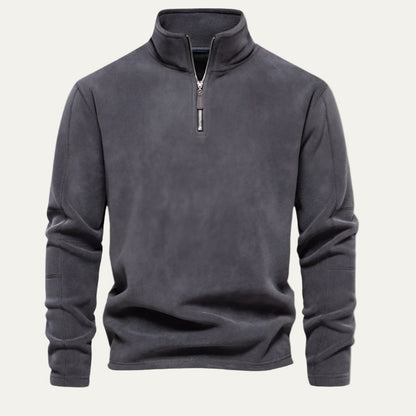 VogeLuxe | Men’s Quarter-Zip Fleece Pullover 11