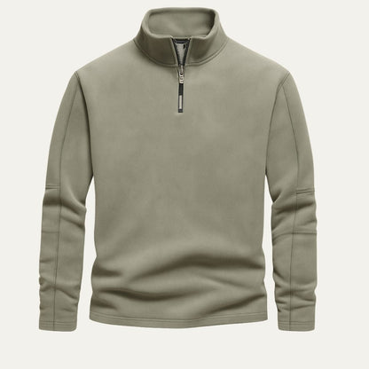 VogeLuxe | Men’s Quarter-Zip Fleece Pullover 4