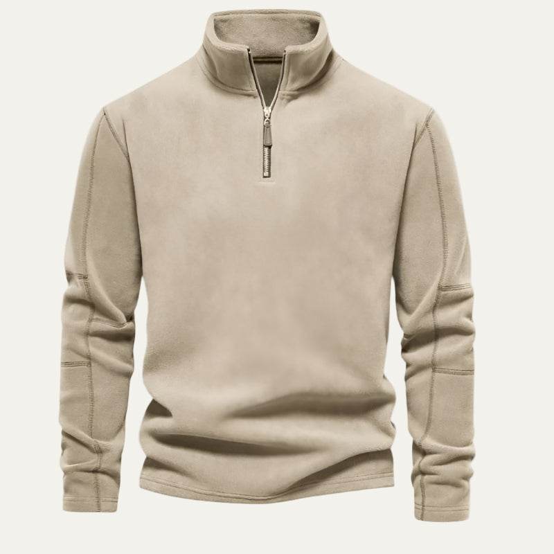 VogeLuxe | Men’s Quarter-Zip Fleece Pullover 7