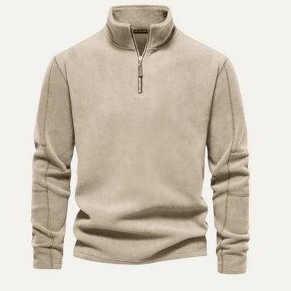 VogeLuxe | Men’s Quarter-Zip Fleece Pullover 7