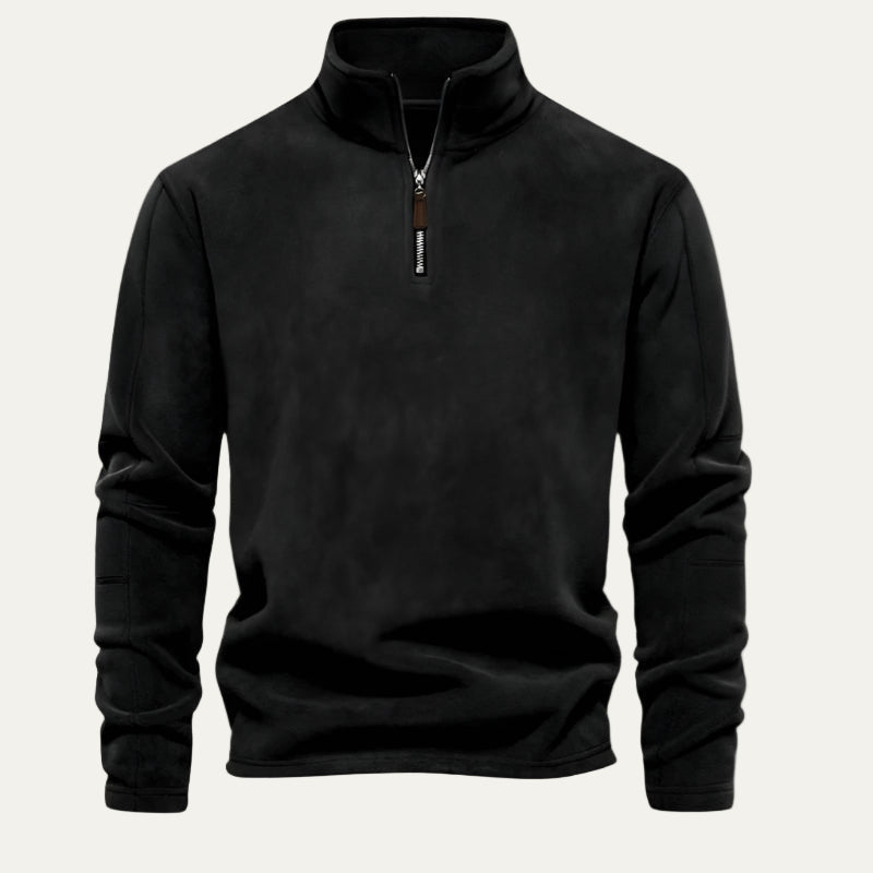 VogeLuxe | Men’s Quarter-Zip Fleece Pullover 9
