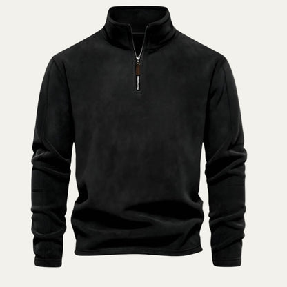 VogeLuxe | Men’s Quarter-Zip Fleece Pullover 9