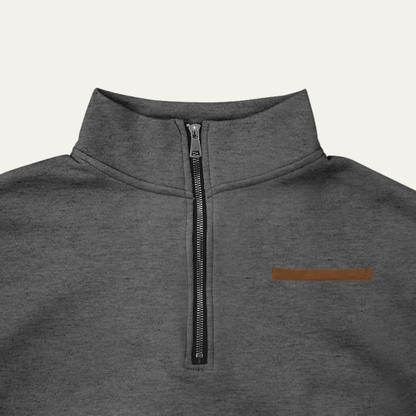 VogeLuxe | Men’s Quarter-Zip Mock Neck Sweatshirt 3