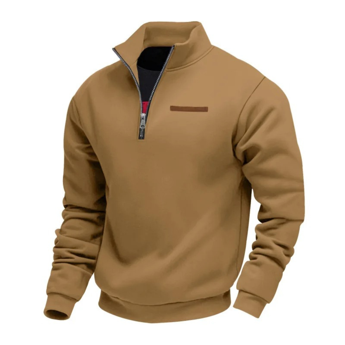 VogeLuxe | Men’s Quarter-Zip Mock Neck Sweatshirt 9