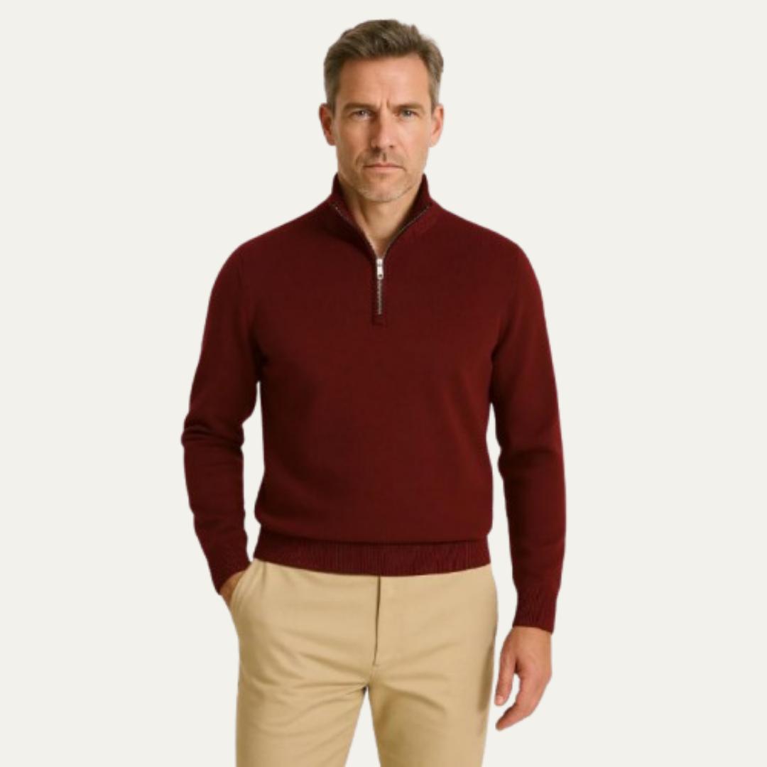 VogeLuxe | Men’s Quarter-Zip Sweater 5