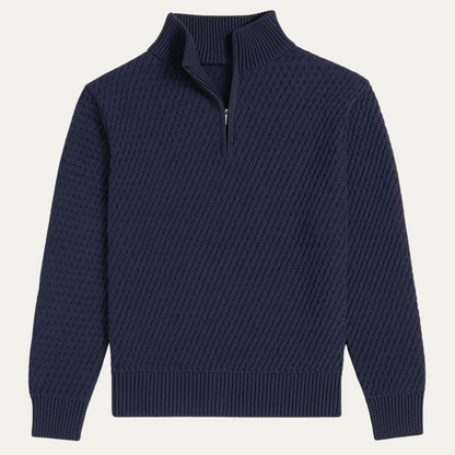 VogeLuxe | Men’s Quarter-Zip Sweater with Mock Neck 0