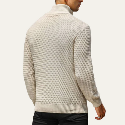 VogeLuxe | Men’s Quarter-Zip Sweater with Mock Neck 3