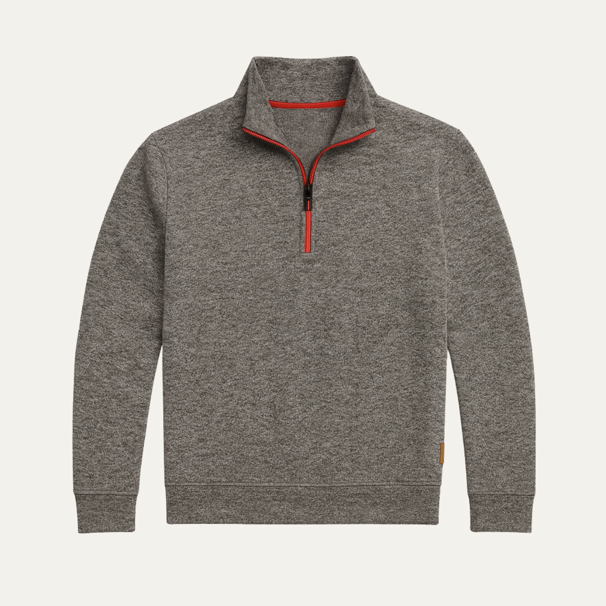 VogeLuxe | Men’s Quarter-Zip Sweatshirt with Stand-Up Collar 1