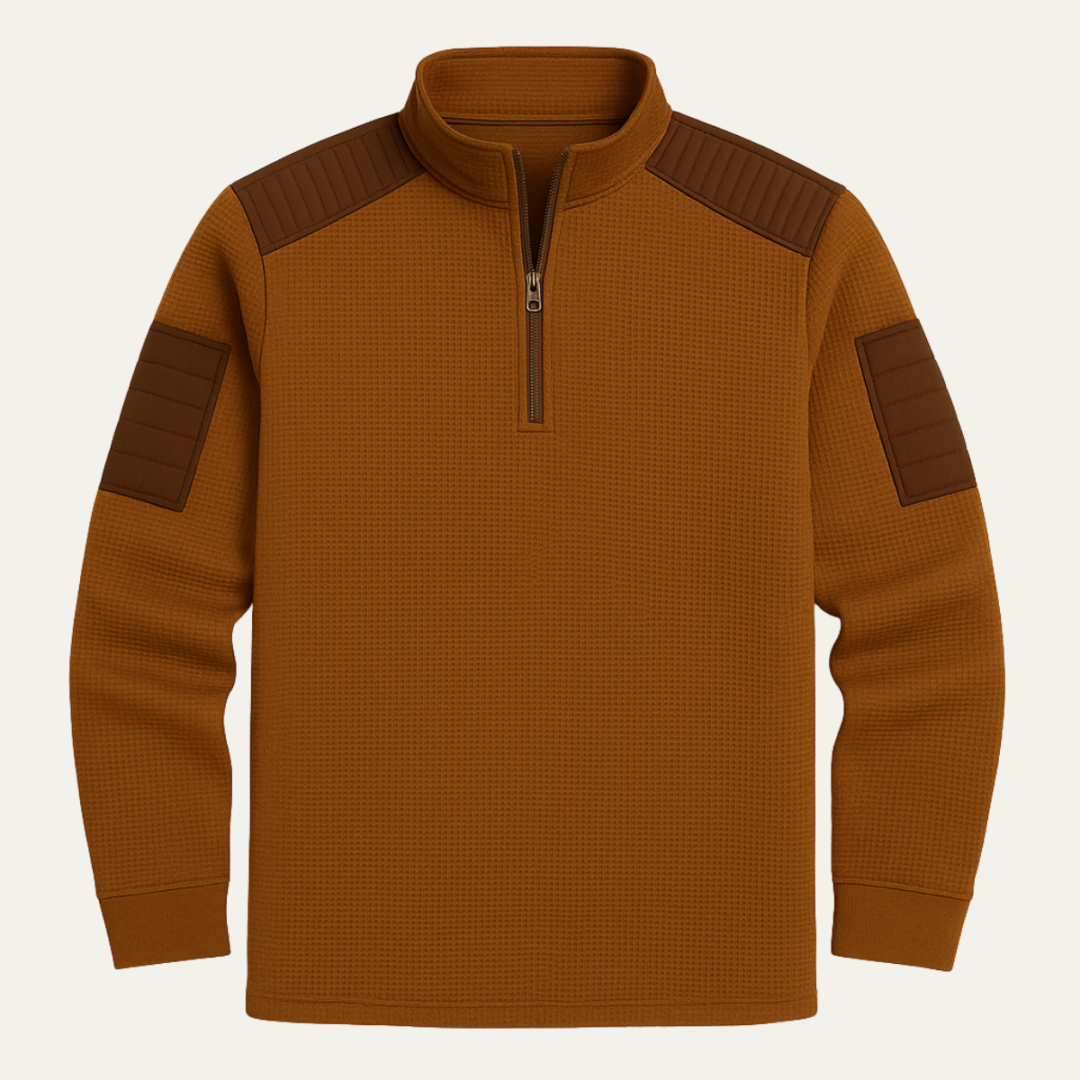 VogeLuxe | Men’s Quarter-Zip Tactical Knit Top 1