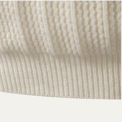 VogeLuxe | Men’s Quarter-Zip Waffle Knit Sweater 6